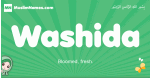 Washida arabic girl name and meaning, quranic girls name Washida