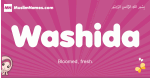 Washida arabic girls name and meaning, muslim girl name Washida