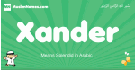 Xander arabic boys name and meaning, quranic boys name Xander