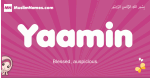Yaamin arabic girls name and meaning, muslim girl name Yaamin