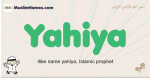 Yahiya muslim boys name and meaning, islamic boys name Yahiya