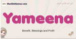 Yameena muslim girls name and meaning, islamic girls name Yameena