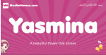 Yasmina arabic girls name and meaning, muslim girl name Yasmina