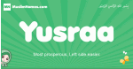 Yusraa arabic girl name and meaning, quranic girls name Yusraa