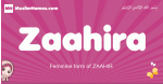 Zaahira arabic girls name and meaning, muslim girl name Zaahira