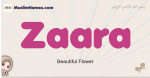 Zaara muslim girls name and meaning, islamic girls name Zaara