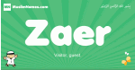 Zaer arabic boys name and meaning, quranic boys name Zaer