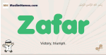 Zafar muslim boys name and meaning, islamic boys name Zafar