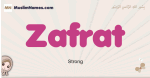 Zafrat muslim girls name and meaning, islamic girls name Zafrat