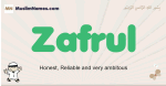 Zafrul muslim boys name and meaning, islamic boys name Zafrul