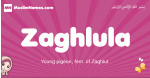 Zaghlula arabic girls name and meaning, muslim girl name Zaghlula