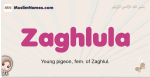 Zaghlula muslim girls name and meaning, islamic girls name Zaghlula
