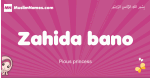 Zahida-bano arabic girls name and meaning, muslim girl name Zahida-bano