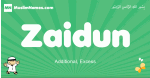 Zaidun arabic boys name and meaning, quranic boys name Zaidun