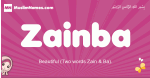 Zainba arabic girls name and meaning, muslim girl name Zainba