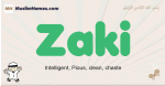 Zaki muslim boys name and meaning, islamic boys name Zaki