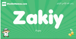 Zakiy arabic boys name and meaning, quranic boys name Zakiy