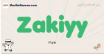 Zakiyy muslim boys name and meaning, islamic boys name Zakiyy