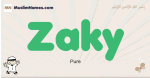 Zaky muslim boys name and meaning, islamic boys name Zaky