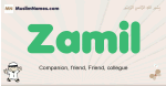 Zamil muslim boys name and meaning, islamic boys name Zamil