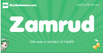 Zamrud arabic girl name and meaning, quranic girls name Zamrud