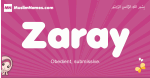 Zaray arabic girls name and meaning, quranic girls name Zaray
