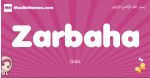 Zarbaha arabic girls name and meaning, muslim girl name Zarbaha