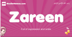 Zareen arabic girls name and meaning, muslim girl name Zareen