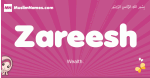Zareesh arabic girls name and meaning, muslim girl name Zareesh