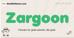 Zargoon muslim boys name and meaning, islamic boys name Zargoon