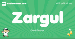 Zargul arabic boys name and meaning, quranic boys name Zargul