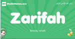 Zarifah arabic girl name and meaning, quranic girls name Zarifah