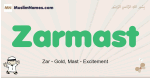 Zarmast muslim boys name and meaning, islamic boys name Zarmast