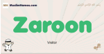 Zaroon muslim boys name and meaning, islamic boys name Zaroon