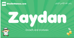 Zaydan arabic boys name and meaning, quranic boys name Zaydan