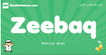 Zeebaq arabic boys name and meaning, quranic boys name Zeebaq