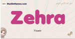 Zehra muslim girls name and meaning, islamic girls name Zehra