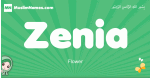 Zenia arabic girl name and meaning, quranic girls name Zenia