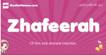 Zhafeerah arabic girls name and meaning, muslim girl name Zhafeerah