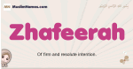 Zhafeerah muslim girls name and meaning, islamic girls name Zhafeerah