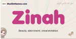 Zinah muslim girls name and meaning, islamic girls name Zinah