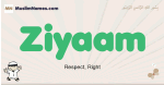 Ziyaam muslim boys name and meaning, islamic boys name Ziyaam