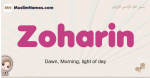 Zoharin muslim girls name and meaning, islamic girls name Zoharin