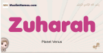 Zuharah muslim girls name and meaning, islamic girls name Zuharah