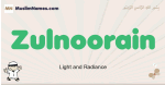 Zulnoorain muslim boys name and meaning, islamic boys name Zulnoorain