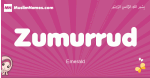 Zumurrud arabic girls name and meaning, muslim girl name Zumurrud