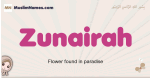 Zunairah muslim girls name and meaning, islamic girls name Zunairah