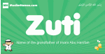 Zuti arabic boys name and meaning, quranic boys name Zuti