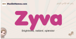 Zyva muslim girls name and meaning, islamic girls name Zyva